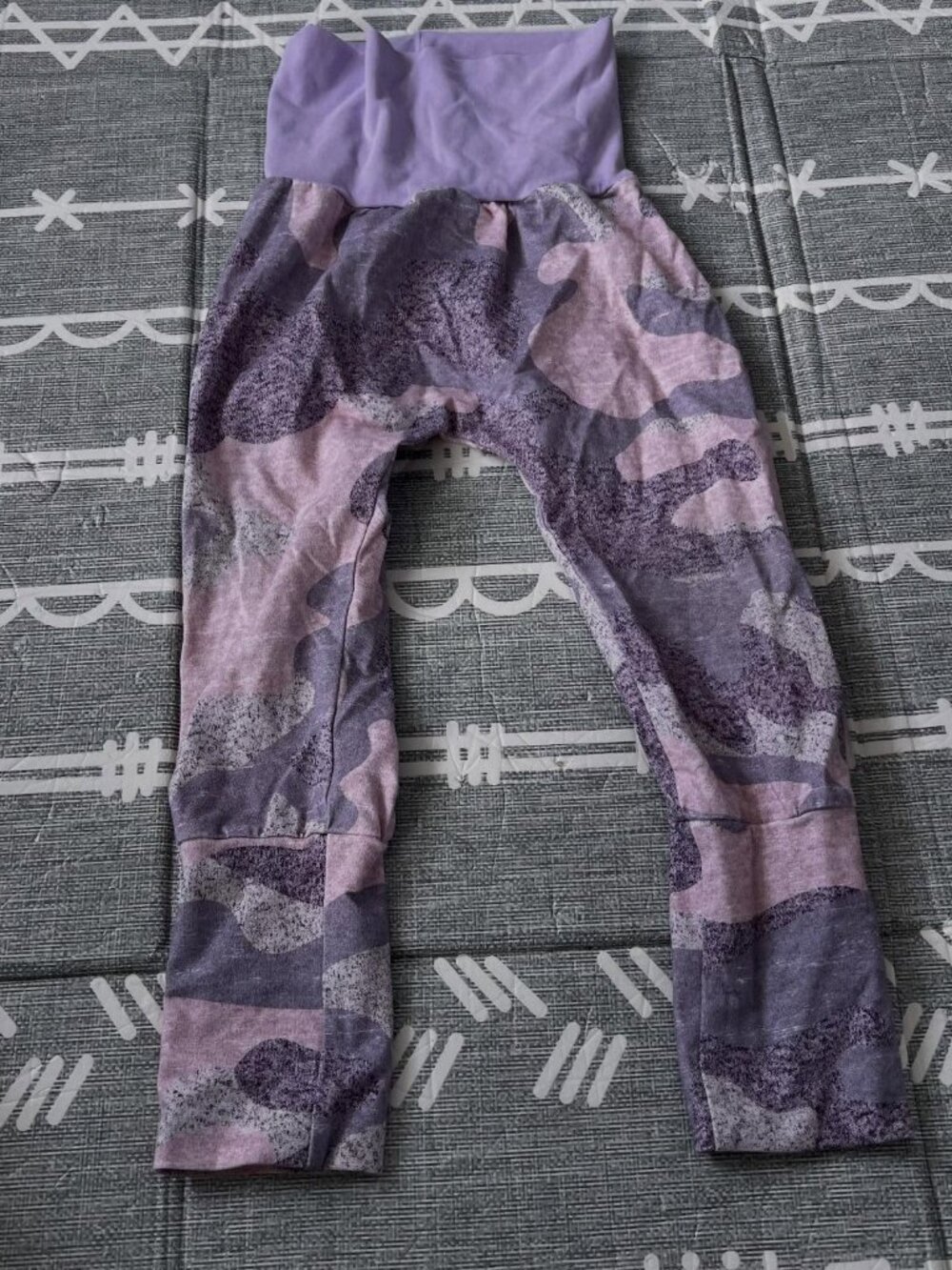 Yarn Strings and Pretty Things Small Shop Handmade Grow with me GWM Purple Camo